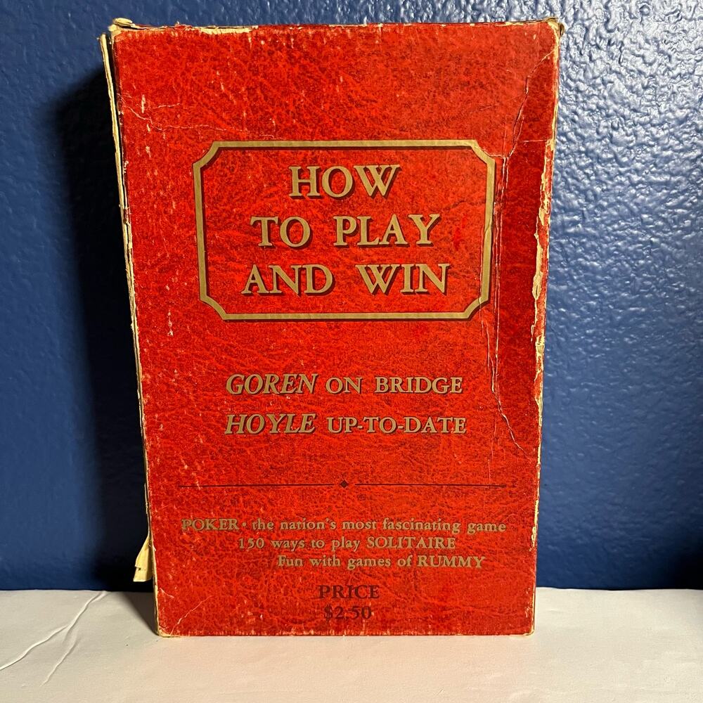 Vintage 1950's Boxed Set Of How To Play And Win Card Games Books